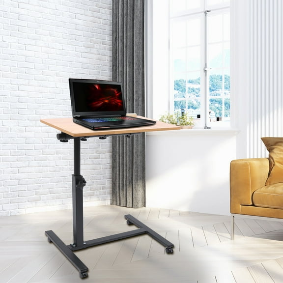 Laptop Desk Angle, Height Adjustable Rolling Cart Over Bed Hospital Table Stand