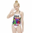 thumbnail image 6 of Garten of Banban Girl's One-Piece Swimsuit Bathing Suit Soft Stretchy Children's Swimwear Swim Attire for Vacation 8-10Y(130cm), 6 of 8