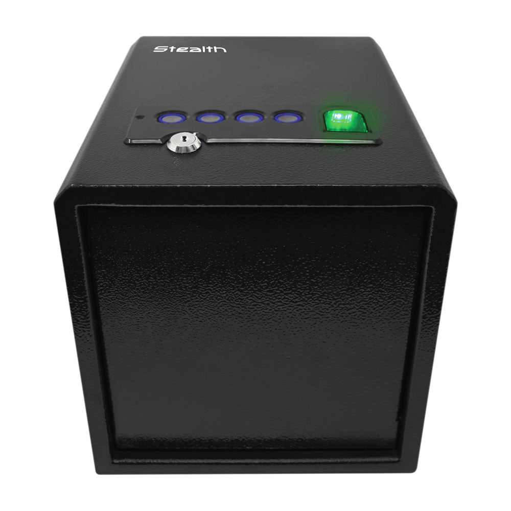 Stealth Quick Access 5 Pistol Gun Safe with Biometric System, 12" x 9" x 9", Solid Steel