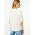 thumbnail image 2 of Scoop Women's Shoulder Pad T-Shirt, 2 of 5