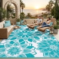 thumbnail image 1 of Alfombra de exterior LOKHOM 244 x 305 cm impermeable reversible, 1 of 9