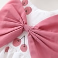 thumbnail image 5 of XXWXYD Baby Girl Easter Summer Sleeveless Backless Princess Birthday Par𝗍y Dress Sundress Flower Bow Hat Set Toddler Girl Dress Outfit Playtime Dress, 5 of 9