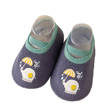 

Baby Shoes Size Xs For 0 Months-6 Months Toddle Short Footwear Winter Soft Bottom Indoor Floor Animal Printing Socks Toddler Sneakers Brown