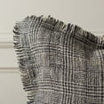 thumbnail image 3 of Safavieh Inara 20" x 20" Glam Linen Decorative Pillows, Black/Natural, 3 of 4