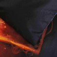 thumbnail image 3 of ZHH 3D Duvet Cover Sets Twin Size Sports Basketball Fire Pattern Kids Bedding Set Ultra Soft Quilt Cover for Boys and Teens (1 Duvet Cover Set + 2 Pil, 3 of 4