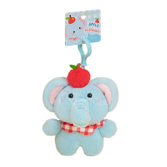 Elephant Keychain Plush Toy, Mini Stuffed Animal Pendant for Bags & Keys, Cute Cartoon Accessory for Girls & Couples, Durable Doll for Daily Use