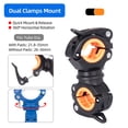 thumbnail image 6 of FEAMOS Flashlight Mount Holder, Led Light Mounting Holder -Rotation Clip-Clamp for Flashlight,Cycling, 6 of 8