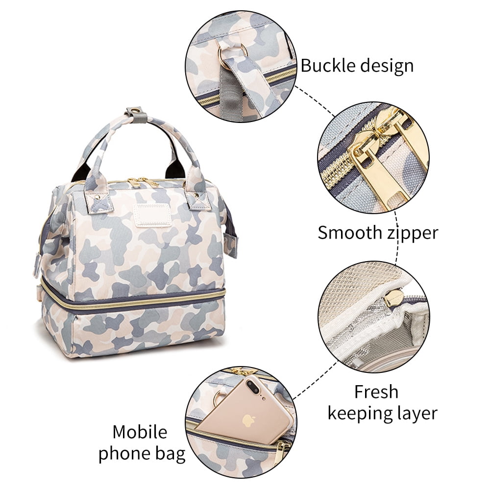 Baby Diaper Bag Mommy Bag Multifunctional Breast Milk Preservation Bag Portable Food Storage Insulation Bag Backpack