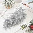 thumbnail image 4 of ToyKingdee Christmas Tree Ornaments - Artificial Flowers Glitter Berry Stems Christmas Floral Picks Branches for Xmas Tree Decorations Vase Filler Holiday Wedding Party Home Decor, 4 of 6