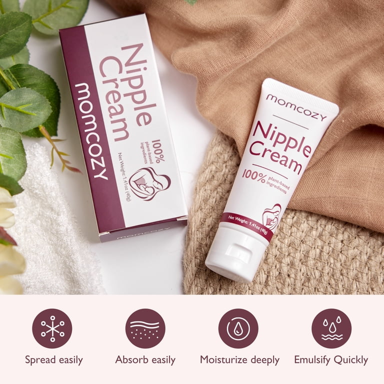Momcozy, Nipple Cream, 1.41oz, Vegan Lanolin-Free for