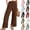 #03 Coffee, variant on Linen Pants for Women 2026 Summer Elastic High Waist Split Hem Pants Casual Loose Fit Drawstring Trousers with Pocket, White XXL