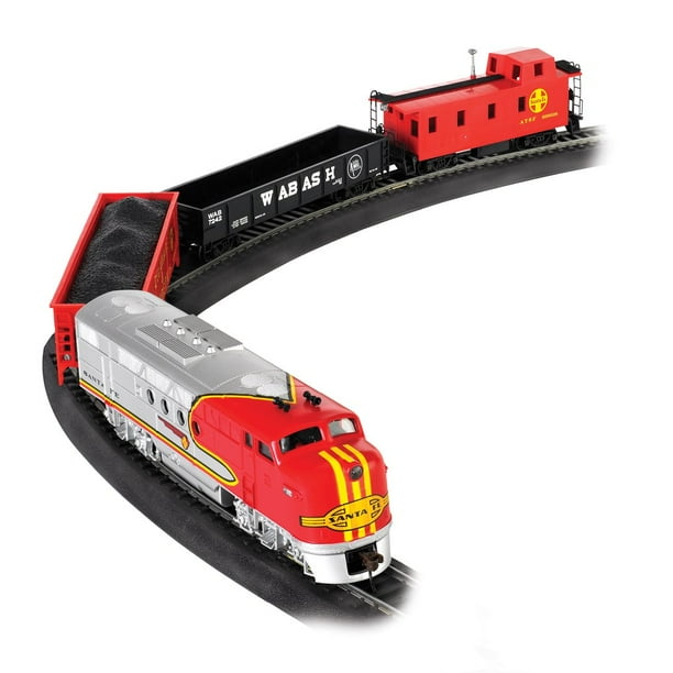 Bachmann Trains HO Scale Santa Fe Flyer Ready To Run Electric Train Set