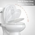thumbnail image 3 of TROPOW Toilet Seat, Elongated Toilet Seat with Toddler Seat Built in, Potty Training Toilet Seat Elongated Fits Both Adult and Child, with Soft Close, Never Loosen, Easy Install and clean - White, 3 of 7