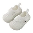 thumbnail image 2 of LoyisViDion Toddler Shoes Clearance Toddler Shoes Baby First-Walking Breathable Mesh Infant Boys Girls Soft Trainers White 21-24Month, 2 of 4