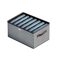 thumbnail image 1 of Mistaha Foldable Storage Box with Houndstooth Pattern and Handles - Modern Non-woven Fabric Organizer for Clothes, Shoes, Toys - Stackable and Waterproof - Ideal for Bedroom, Living Room, Closet -, 1 of 6