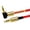 Red, variant on JacobsParts 3.5mm AUX Cable Car Stereo Audio Auxiliary Headphone Jack Cord Right Angle Male to Male, 3ft (Blue)