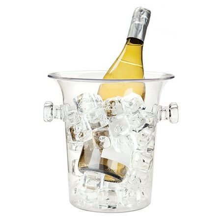 

Ice Wine Bucket Clear Acrylic Durable Large Insulated Vintage Ice Buckets