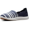 Clarks Mens Breeze Step Loafer 9.5 Navy/White Canvas