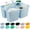 Light Blue, variant on ANHXN Portable Shower Caddy, Caddy Organizer with Handle, Plastic Shower Basket Hold Soap, Shampoo, Hair Supplies and Beauty Products, Cleaning Supplies Organizer for Home, Dorm, Shelf and Cabinet