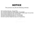 thumbnail image 2 of CMX Front Rear Disc Brake Rotors Kit for Car Land Rover Range Sport Discovery K8-101694, 2 of 8