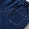 thumbnail image 7 of ZACPNCV Girls Tencel Denim Pants Wide Leg Flare Jeans Bow Lace Trim Summer Lightweight Lyocell Jeans for Kids Casual Palazzo Trousers, 7 of 7