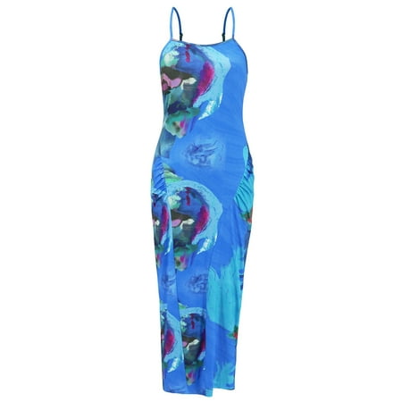 Fsqjgq Women s Dresses Evening Party Dress Vintage Beach Photoshoot Dress Ladies Fashion Sexy Slim Fit Bag Print Long Dress Black Dress Mini Dress Formal Dresses for Women 2XL