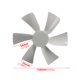 thumbnail image 4 of Ventilador Campana Extractora Ventilación Baño RV 6 Aspas para Techo, 4 of 9