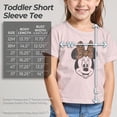 thumbnail image 5 of Toddler's Mickey & Friends Distressed Minnie Mouse With Cheetah Print Bow Graphic Tee Light Pink 3T, 5 of 8
