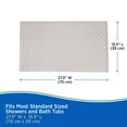 thumbnail image 6 of Kenney® Inside the Shower Textured Rubber Bath Mat with Suction Cups, 27.5" L x 15.5" W, Off White, 6 of 6