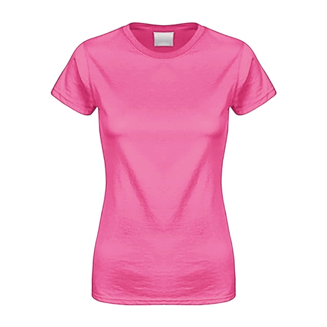 HOT SALE!! T-Shirt de Protection Solaire à Manches Courtes pour Femmes, Ajusté, Yoga, Course, Gym, Basique en Coton, Col Rond, Longueur Tunique, D L