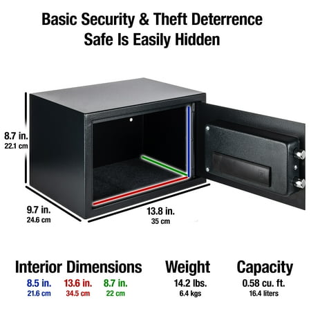 SentrySafe X055 Security Safe with Digital Keypad Lock, 0.58 cu. ft.