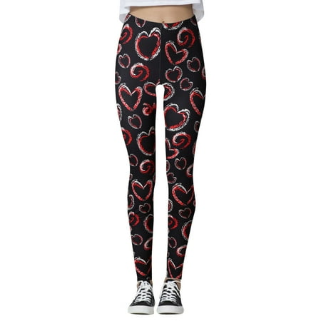 

Mortilo Workout Bra Women s Valentine s Day Lovesy Stripes Print Leggings Skinny Pants for Yoga Running Pilates Gym Polyester Black Yoga Pants