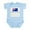 Sky Blue, variant on CafePress - Made In Australia Infant Bodysuit - Baby Light Bodysuit, Size Newborn - 24 Months
