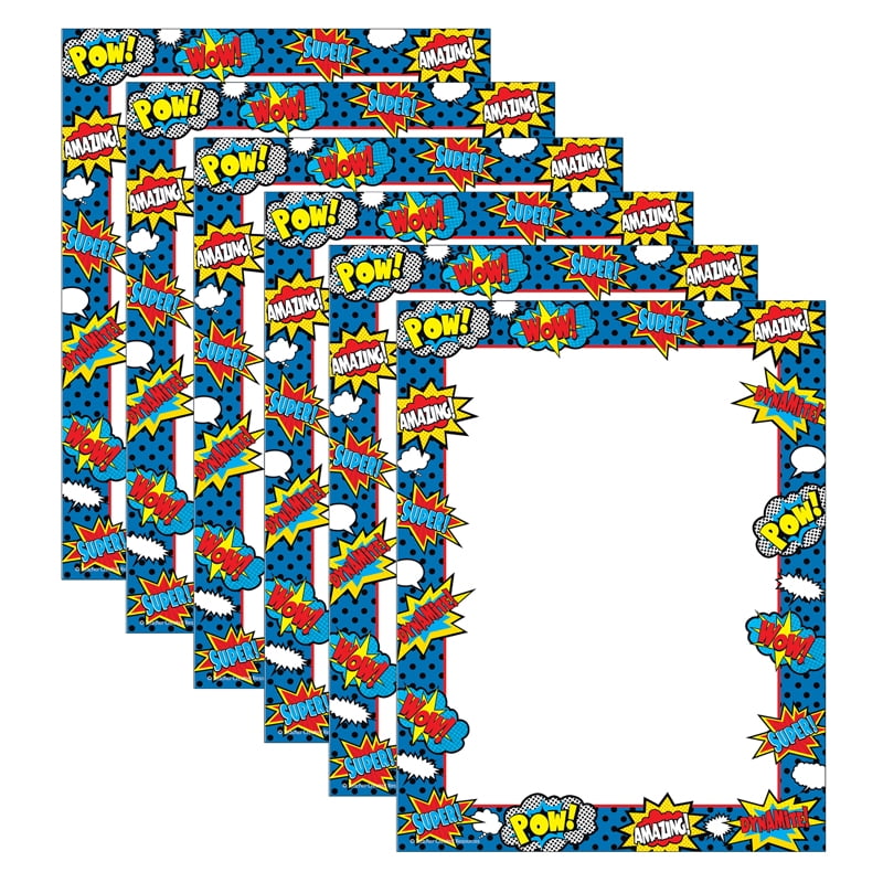 TEACHER CREATED RESOURCES (6 PK) SUPERHERO COMPUTER PAPER