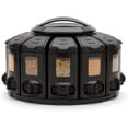 thumbnail image 1 of KitchenArt Spice Rack, Select-A-Spice Auto-Measure Rotating Spice Rack, Black with Lever, 12 Compartments, 1 of 7