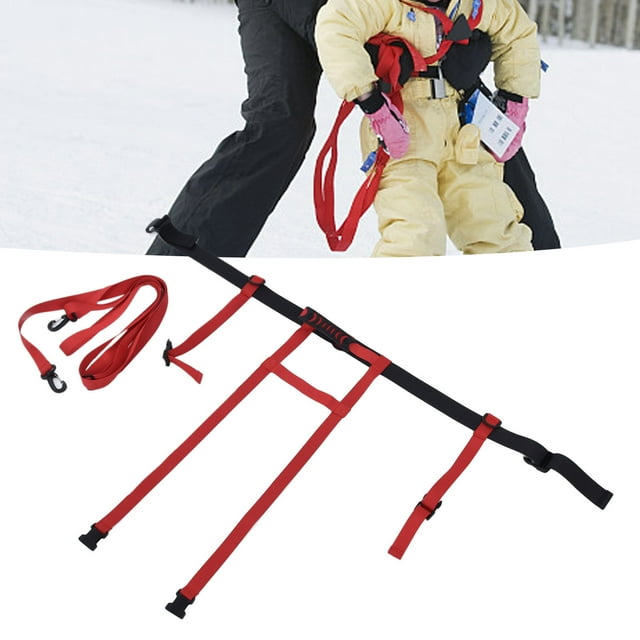Cordes d'Entraînement de Ski, Matériau en Nylon, Poignée Intégrée pour Ski, Facile à Fixer, Sensation Confortable pour Extérieur
