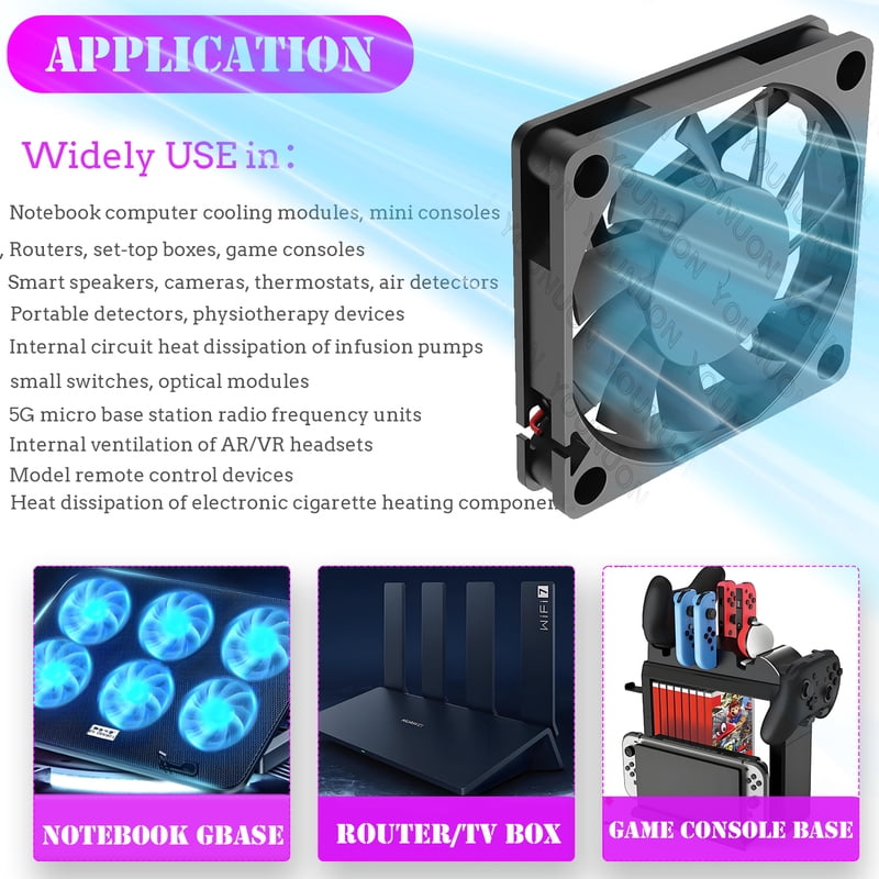 2PCS 60mm 5V 12V 24V Brushless USB 2PIN 3PIN DC Cooler Fan 60x60x10mm 6010 6cm For Computer PC CPU Case Cooling