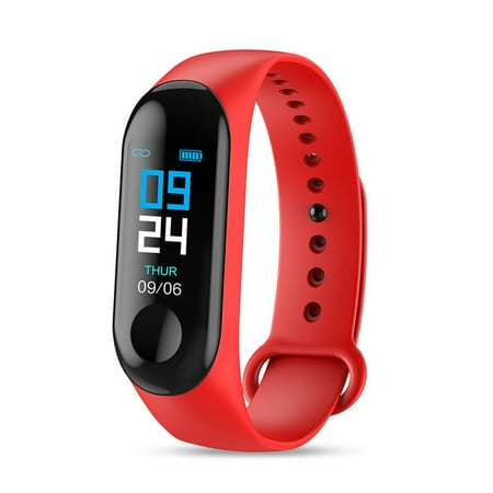 Fitness Tracker, Waterproof Smart Watch Blood Pressure Heart Rate Monitor Sports Pedometer Bracelet Wristband for iPhone &