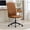 Antique brown, variant on Office Chair, Swivel Chair, Executive Desk Chair with High Backrest, 360 Degree Rotation, Adjustable Gas Lift and 5-Star Base, for Home Office, Brown PU Leather