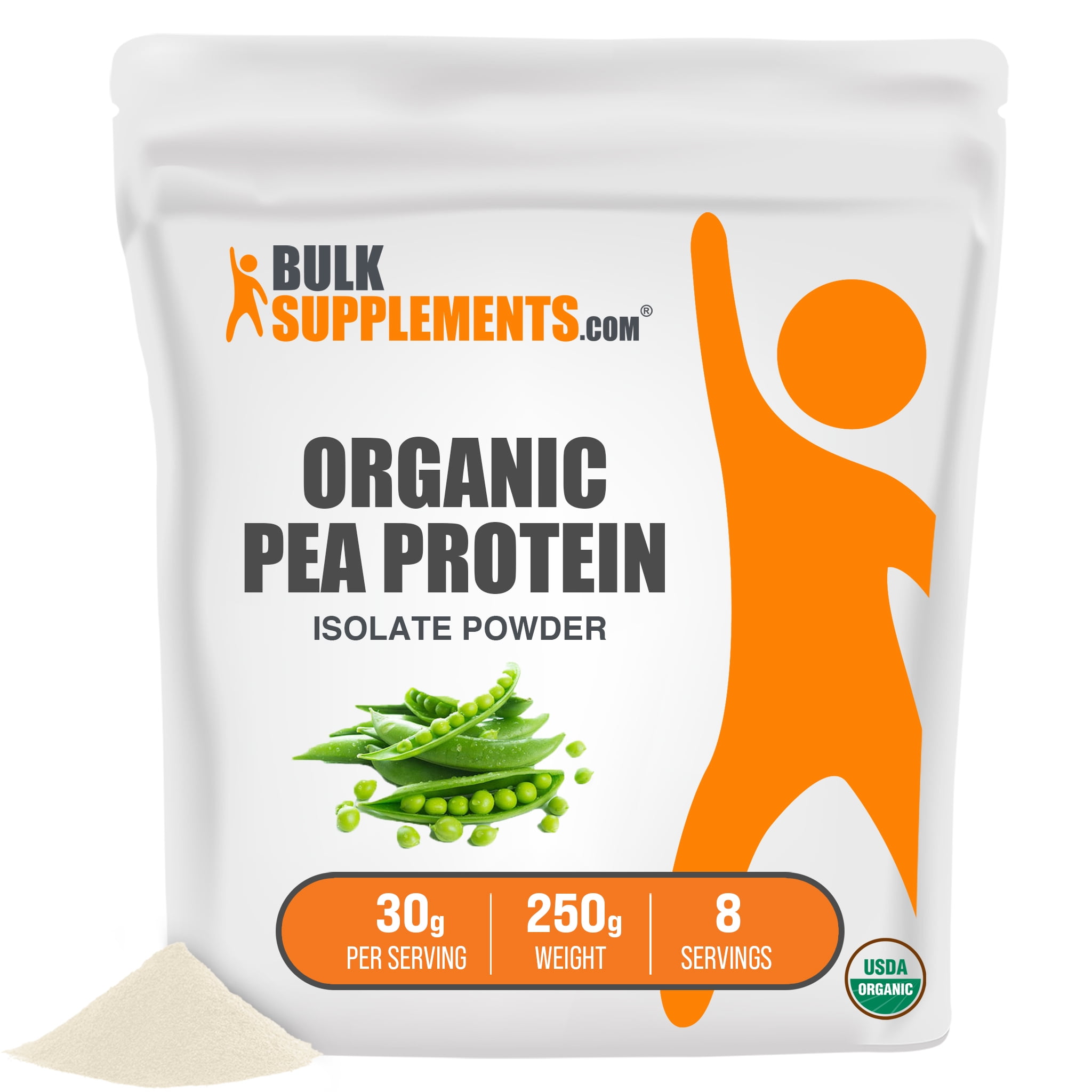 Organic Pea Protein Isolate Powder 30g Vegan Protein Powder 250g 8 4194