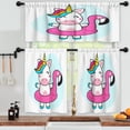 thumbnail image 3 of LALILO Kitchen Curtains and Valances Set of 3 36" Cute Window Treatment Tiers for Window Decor, 3 of 5