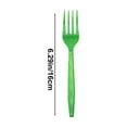 thumbnail image 3 of KeirineCC Christmas Tree Party Supplies, Green Cedar Tableware, Xmas Winter Disposable Dinnerware, Paper Napkin Plate Cup Plastic Fork Knives Spoon for 20 Guests Party Favor - Fork, 3 of 6