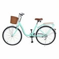 thumbnail image 4 of ZNNT 26 Inch Cruiser Bike for Women, Commuting Style City Bike with Basket, Urban Bike with Front Rear V-Brakes, Adjustable Seat Handlebar -Clearance-Commuting Bike, 4 of 7