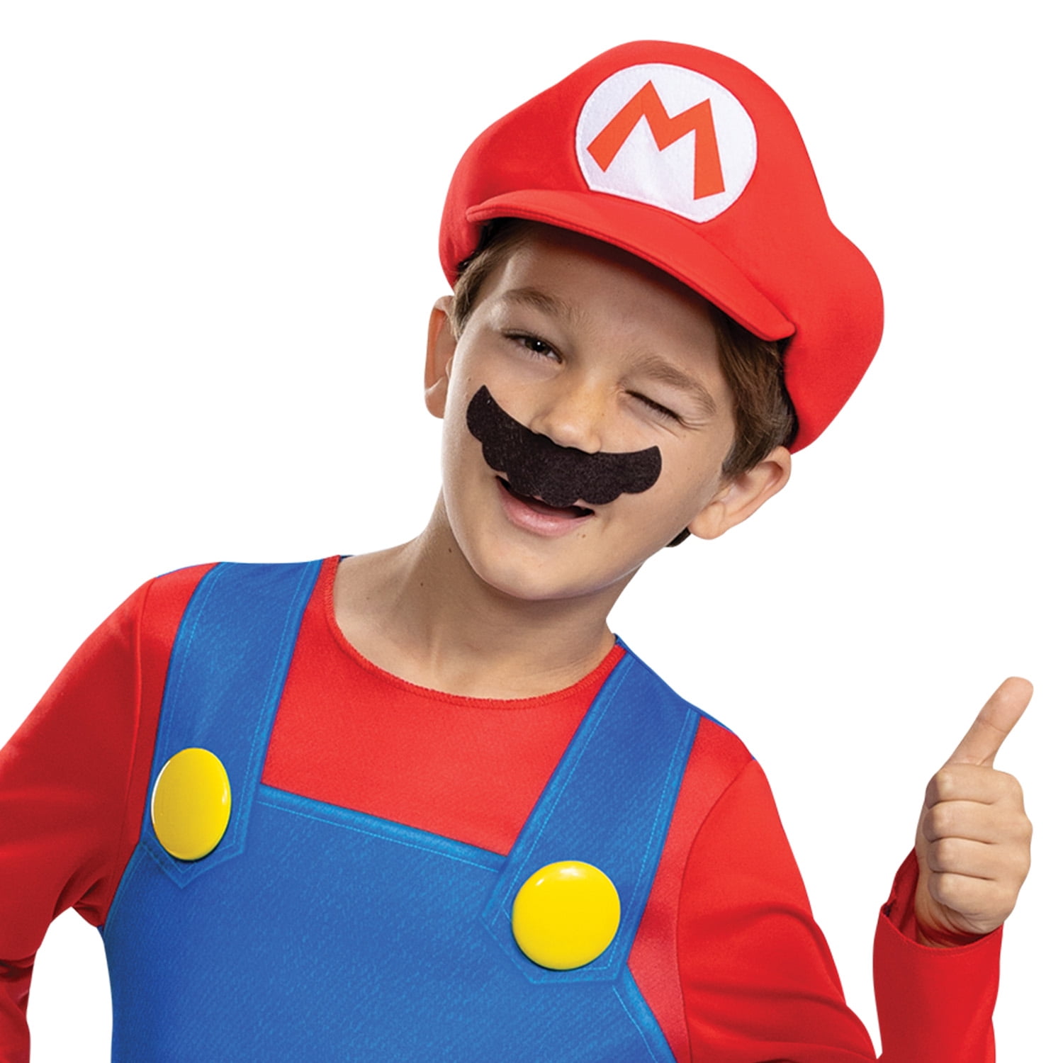 Nintendo Super Mario Bros. Mario Halloween Costume for Children, Boys Size M(8), by Disguise