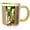Yellow/White, variant on 3drose, Whippet, 15oz Two-tone Yellow Mug