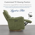 thumbnail image 5 of Spruce & Spring Dual-Motor Power Swivel Recliner with Lumbar Pillow for Nursery & Living Room, Moss Green, 5 of 8
