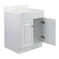thumbnail image 5 of Design House 591172 Wyndham 2-Door Bathroom Vanity with Cultured Marble Single Hole Solid White Vanity Top, Unassembled, 25x22, White, 5 of 18