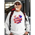 thumbnail image 2 of All American King 4Th July Sweatshirt Men -Image by Shutterstock, Male Medium, 2 of 4