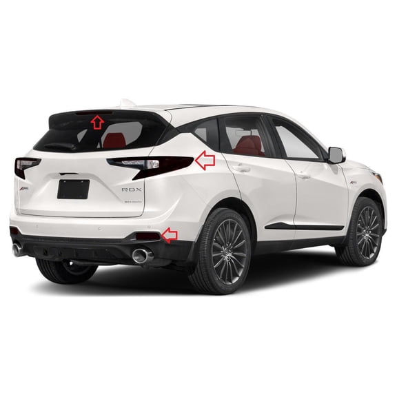 For The BlingLights Brand Tinted Tailight Film Covers for Acura RDX (all years)