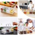 thumbnail image 5 of juego de caja de condimentos acrílicos, caja de almacenamiento de tarros de condimentos, vinagrera con tapa y 4 cucharas, utensilios de cocina JFHHH pequeña, 5 of 5